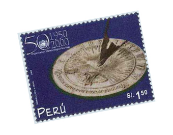 cadran solaire Pérou 2000
