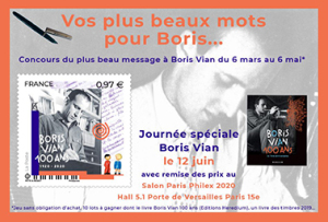 Carte postale Boris Vian